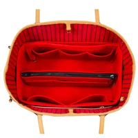 customized tote bag 3mm felt organizer handbag organiser wdetachable gold zip pocket neverfull speedy insert diaper