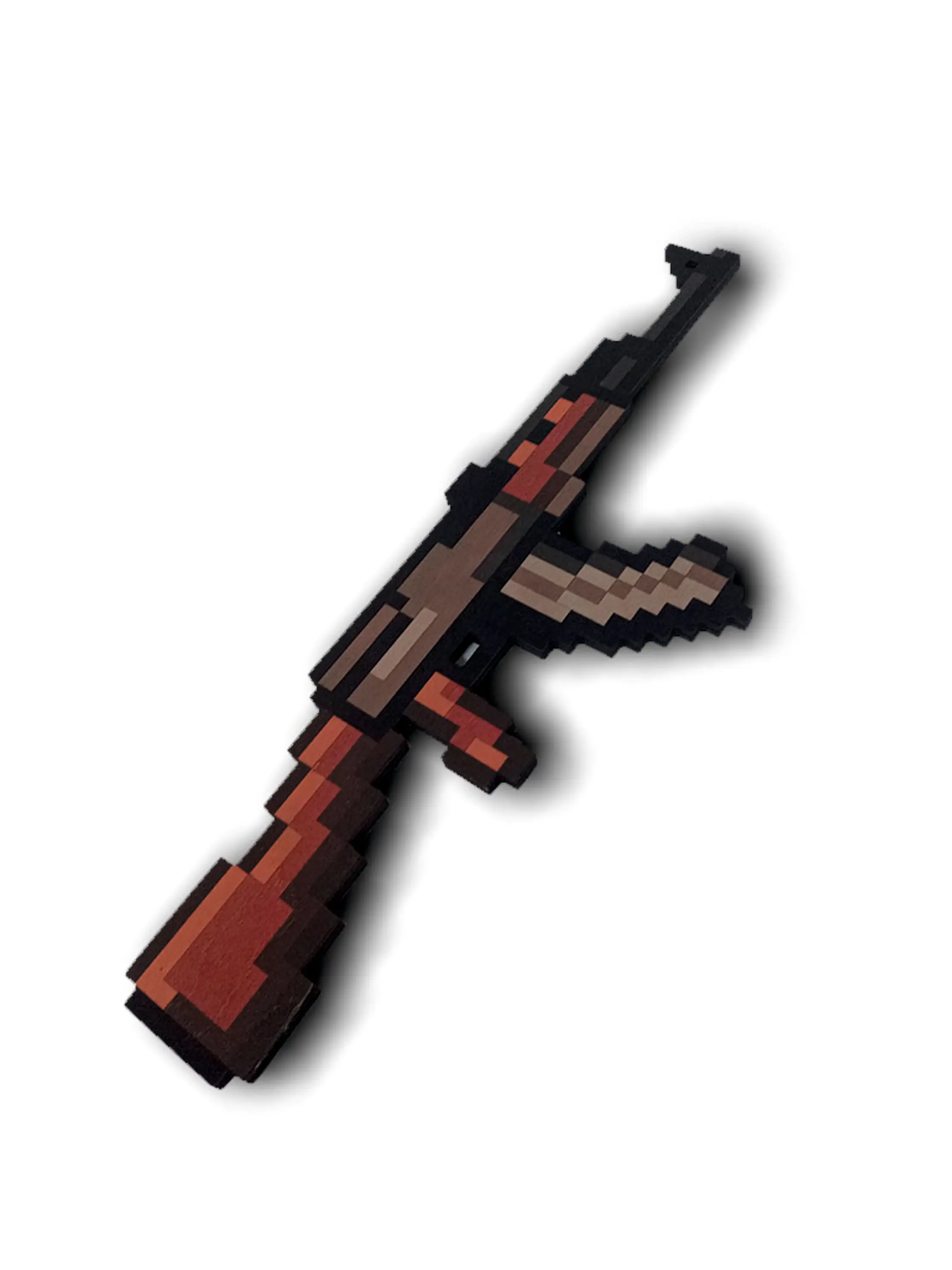 Automatic AK-47 Minecraft 33 cm wood 6mm | Toy Guns