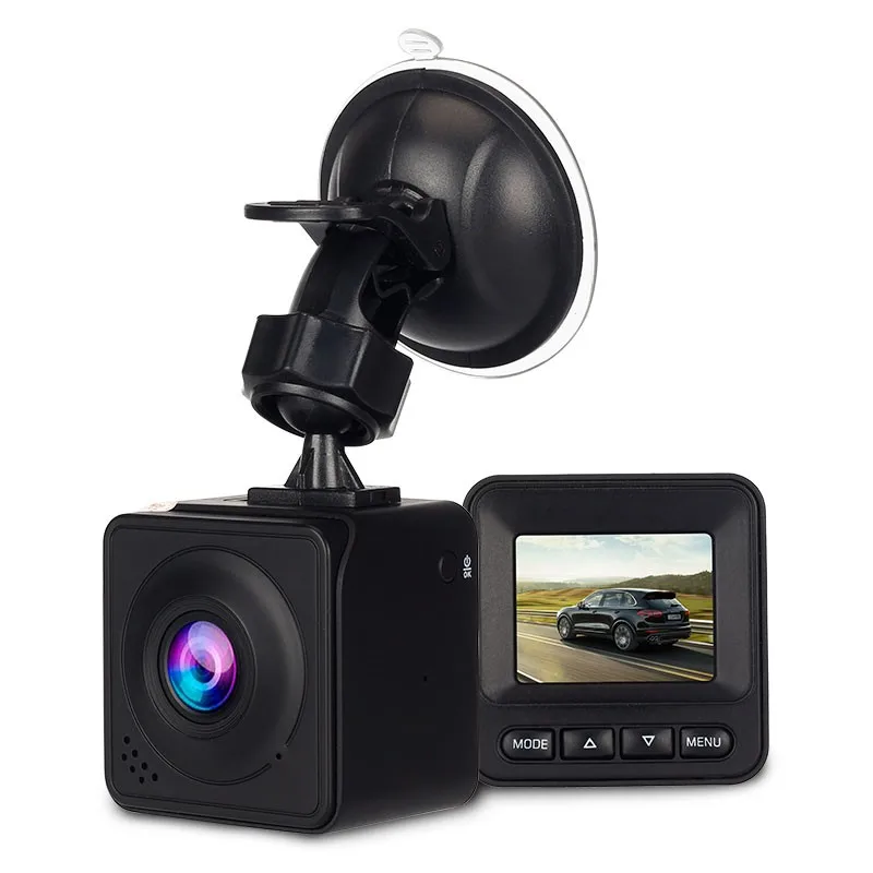 Черный Новинка 1,5 дюймов Мини Автомобильный видеорегистратор Dashcam 1080P Full HD Авто видеорегистратор 170 градусов широкоугольный видеорегистратор квадратный скрытый Автомобильный видеорегистратор - Название цвета: Черный