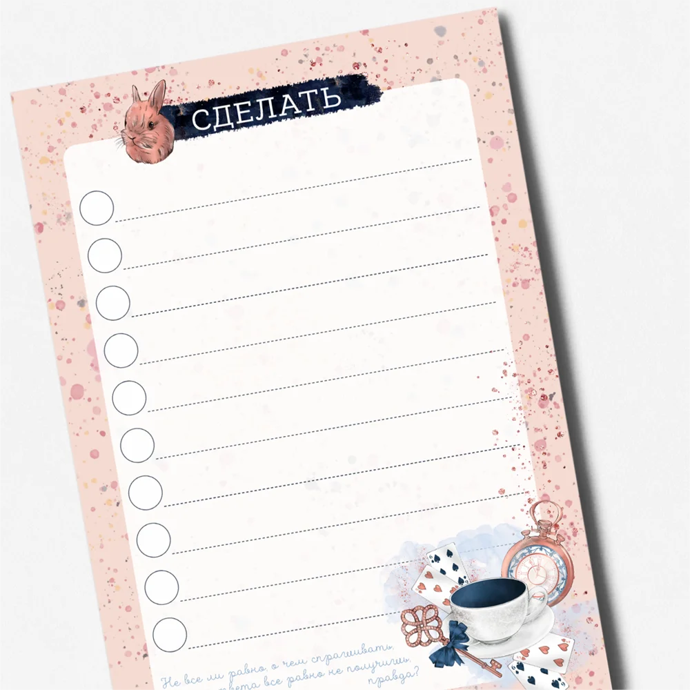 Магнитный планер на неделю набор 3 шт &quotАлиса&quot заметки список покупок QQ_Shop