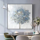 Скандинавская картина маслом на холсте с изображением богатого дерева, абстрактные плакаты с деревом и принты для украшения гостиной, домашний декор, настенное искусство