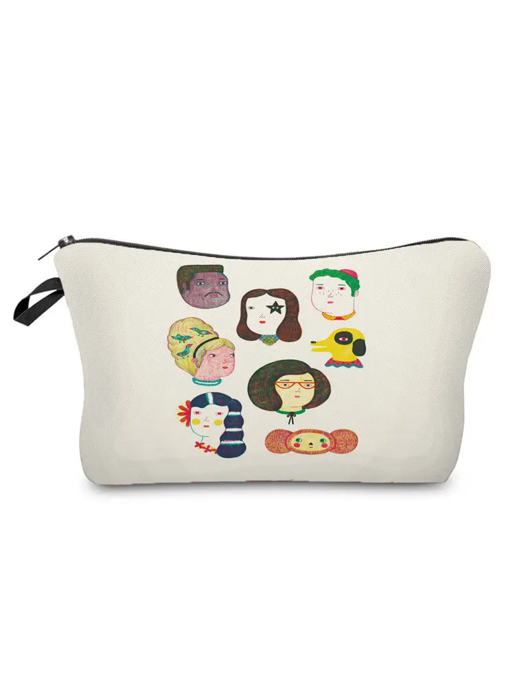 

Fashion Printed Cartoon Cosmetics Organizer Bag Custom Made Women's Makeup Bag Practical Storage Bags for Women Small Gift Bag