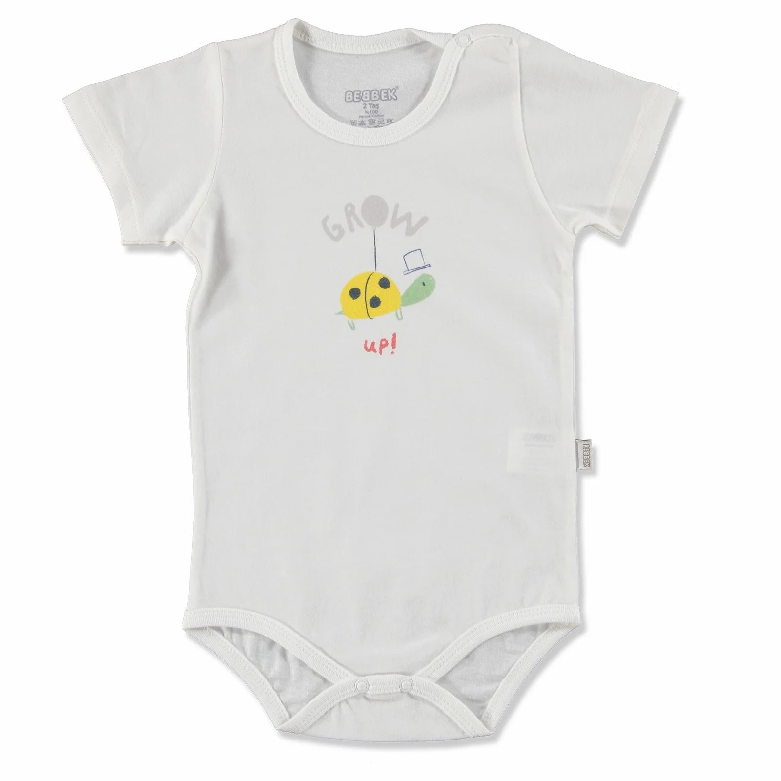 Ebebek Bebbek/летнее боди с короткими рукавами и вырезом лодочкой для маленьких