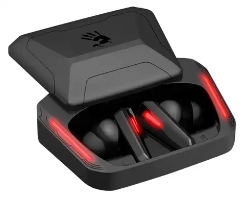 Гарнитура вкладыши A4Tech Bloody M70 черный/красный беспроводные bluetooth в ушной раковине (M70 BLACK+ RED)