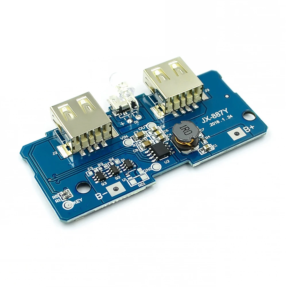 18650 Батарея 3 7 в до 5В 2A Повышающий Модуль DIY power bank/mobile материнская плата/печатная