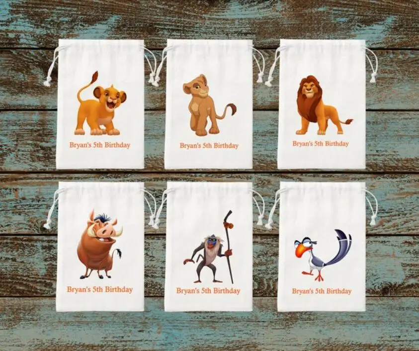Персонализированная Симба Король Лев детские сумки на день рождения Nala Lion King