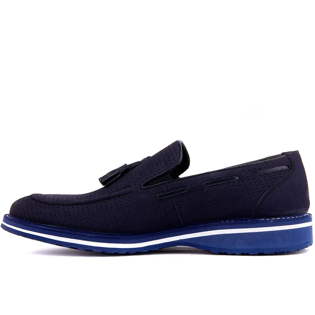 Fosco-Navy Blue Nubuck Men Casual Shoes | Обувь