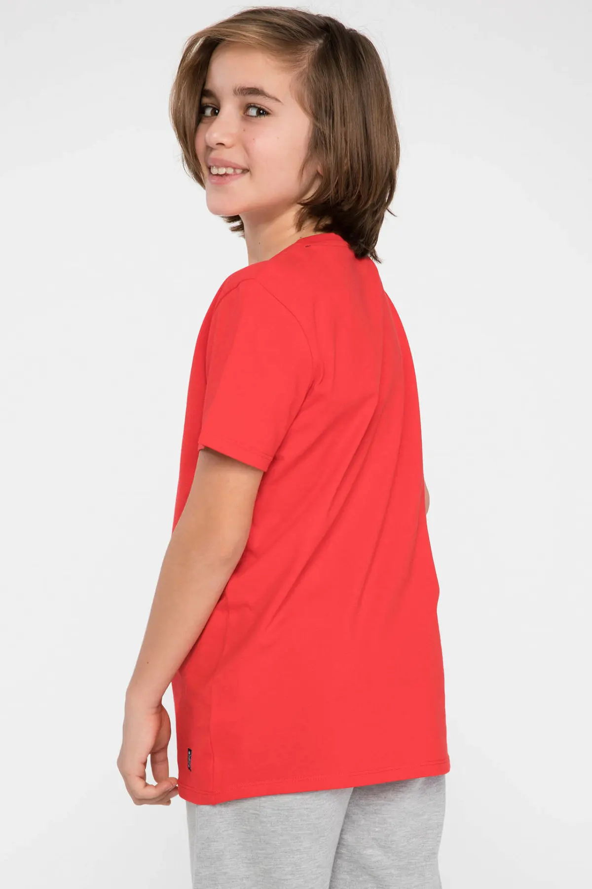 DeFacto/модная летняя детская футболка повседневные однотонные свободные топы с