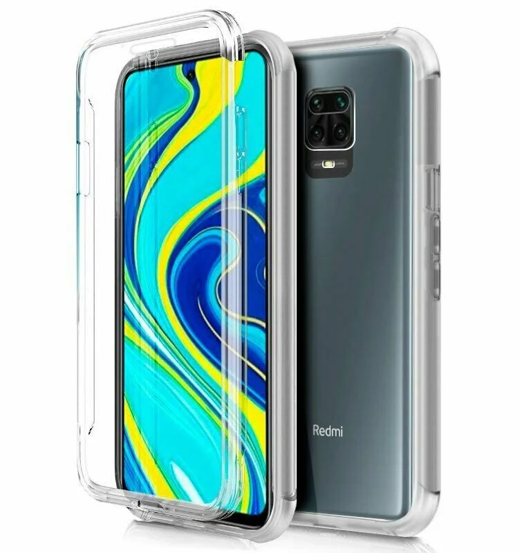 Double cover 360 ° for XIAOMI REDMI NOTE 9 PRO front + rear Clear