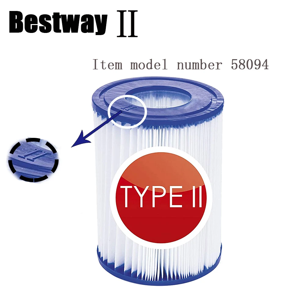 Фильтр для воды Bestway 58094 картридж фильтра типа 530/800 галлонов фильтр насоса Hepa Intex A B