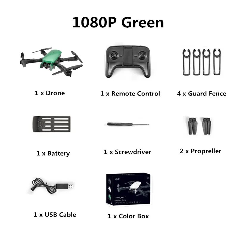 green R8 складной Радиоуправляемый квадрокоптер 4k селфи Дрон HD Двойная камера FPV Божья коровка высота удержания оптическая камера потока Дрон вертолет - Color: green