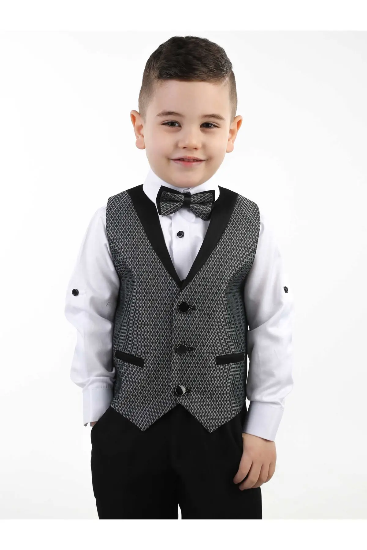 Комплекты одежды для мальчиков джентльменский галстук-бабочка + рубашка брюки