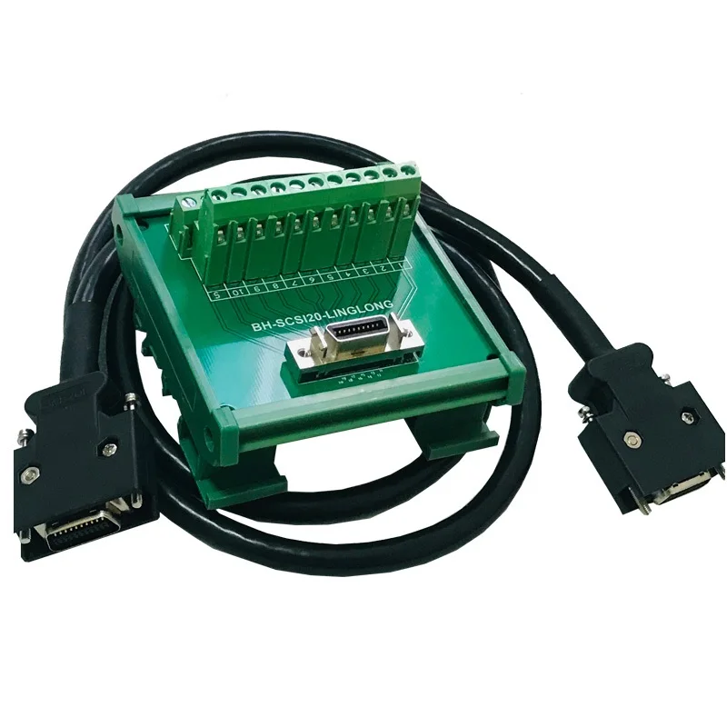 SCSI20P SCSI 20P MDR Женская разрывная плата адаптер модуля клеммы монтажная DIN-рейка HPCN20P