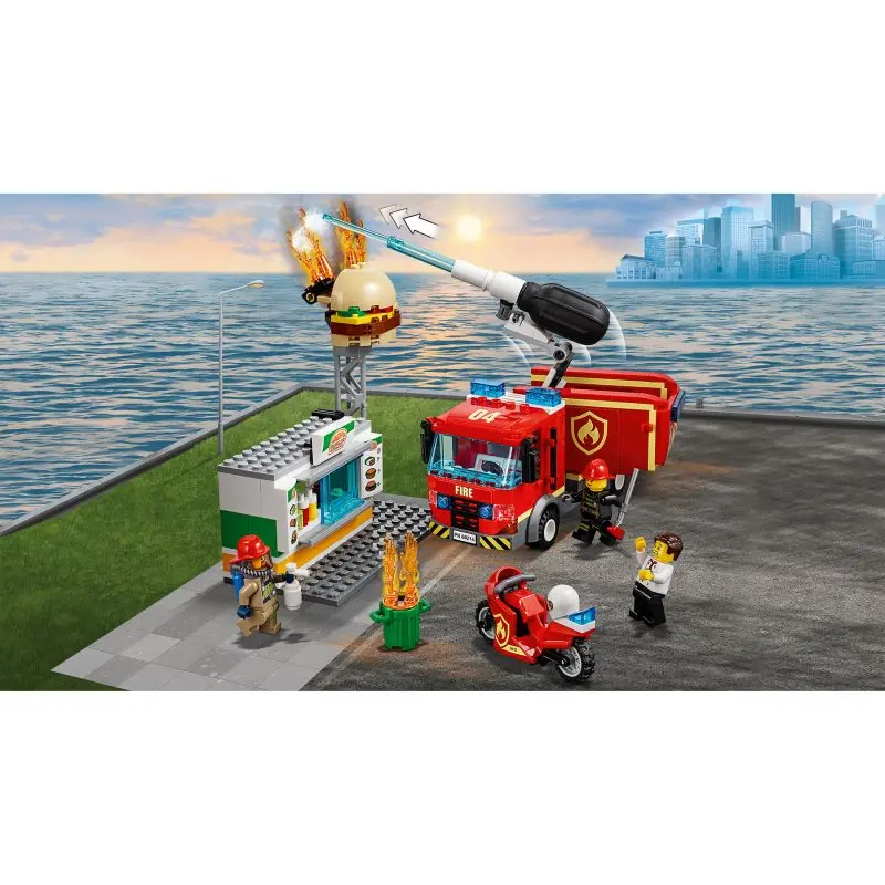 Конструктор LEGO City 60214 Пожар в бургер-кафе | Игрушки и хобби