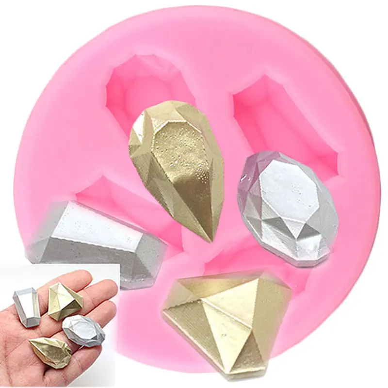 

Diamond Jewelry Silicone Mold Wedding Cake Border Moulds Fondant Cake Decorating Tools Cupcake Topper Molds Chocolate Moulds