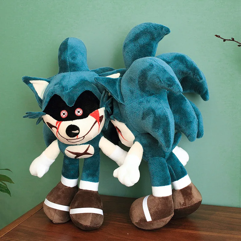 

40cm Dark Hell Blue Shadow Rouge the Bat Cute Stuffed Plush Doll Animal PP Cotton Toys Kids Birthday Gifts