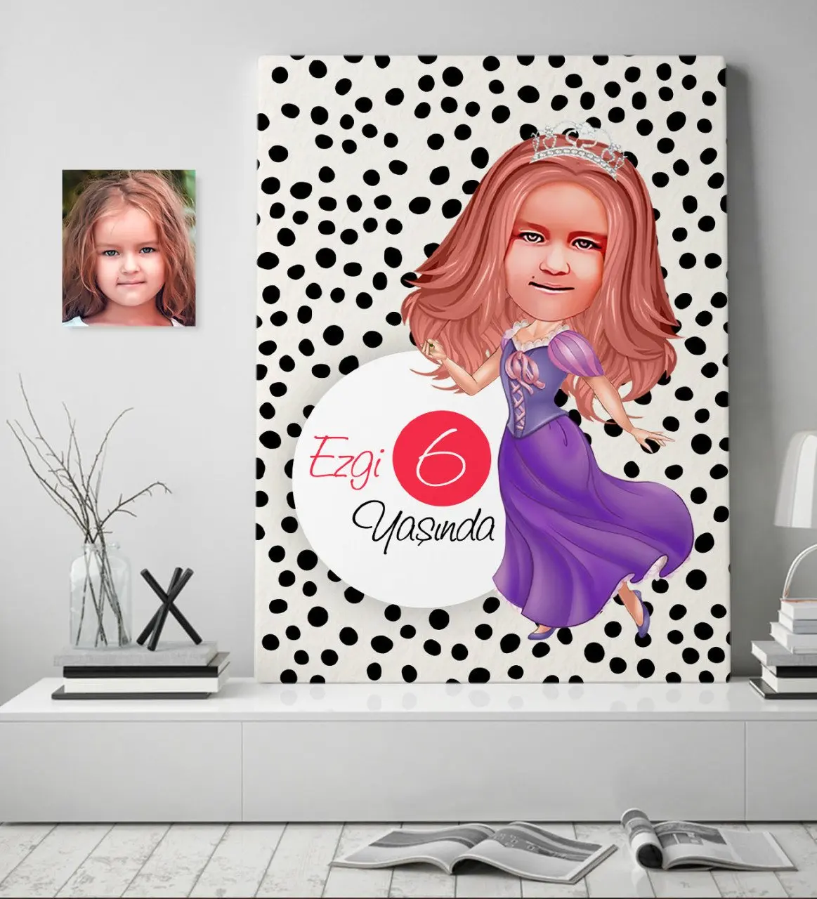 

Personalized Female Child Age Caricature Of Canvas table 70x100cm-19 Reliable Quality cost-Effective Wall Picture Custom design