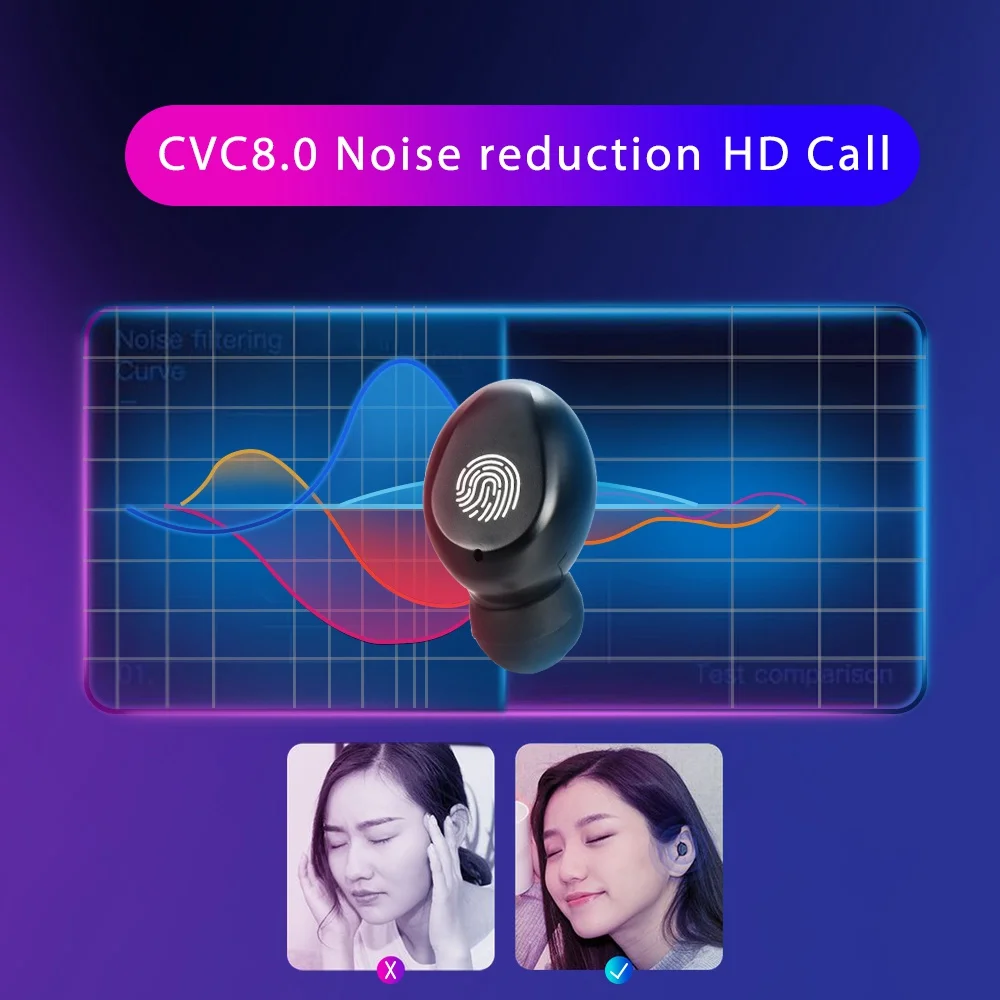 Беспроводные наушники Bluetooth V5.0 беспроводные Bluetooth наушники светодиодный дисплей с 2000 мАч power Bank стерео Спортивная гарнитура с микрофоном
