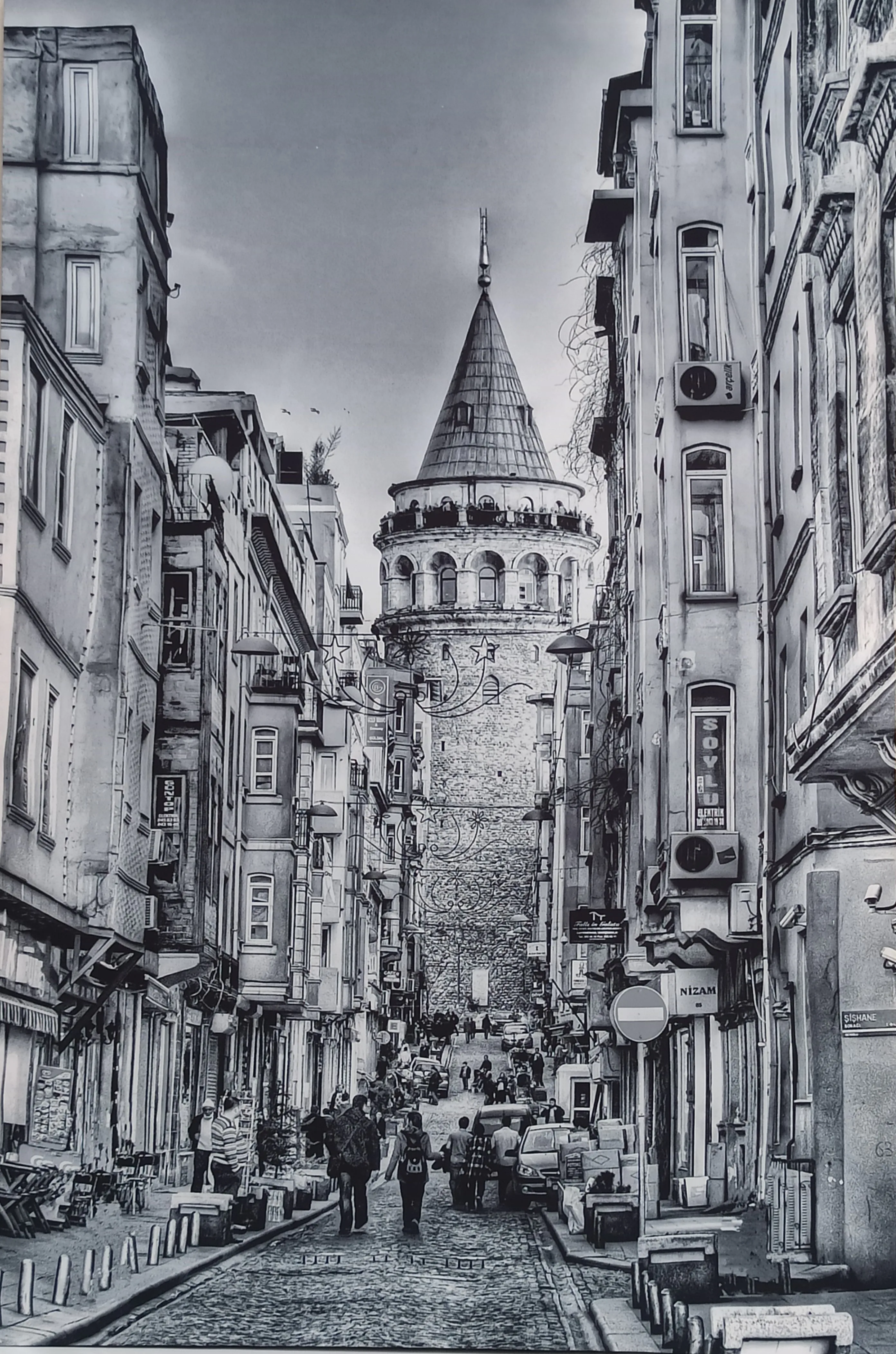 

Nostalgic Galata Tower Led Light Canvas Painting