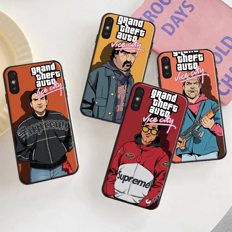 

Game Gta 5 Vice Chty Phone Case For Xiaomi Redmi 7 7A 8 8A 9 9i 9AT 9T 9T 9A 9C Note 7 7 Pro 8 8T 8 Pro Soft Shell Back Cover