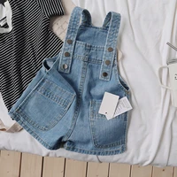chumhey 2 14t kids overalls summer boys girls denim shorts jeans tollder rompers children clothes bebe jumpsuit child clothing