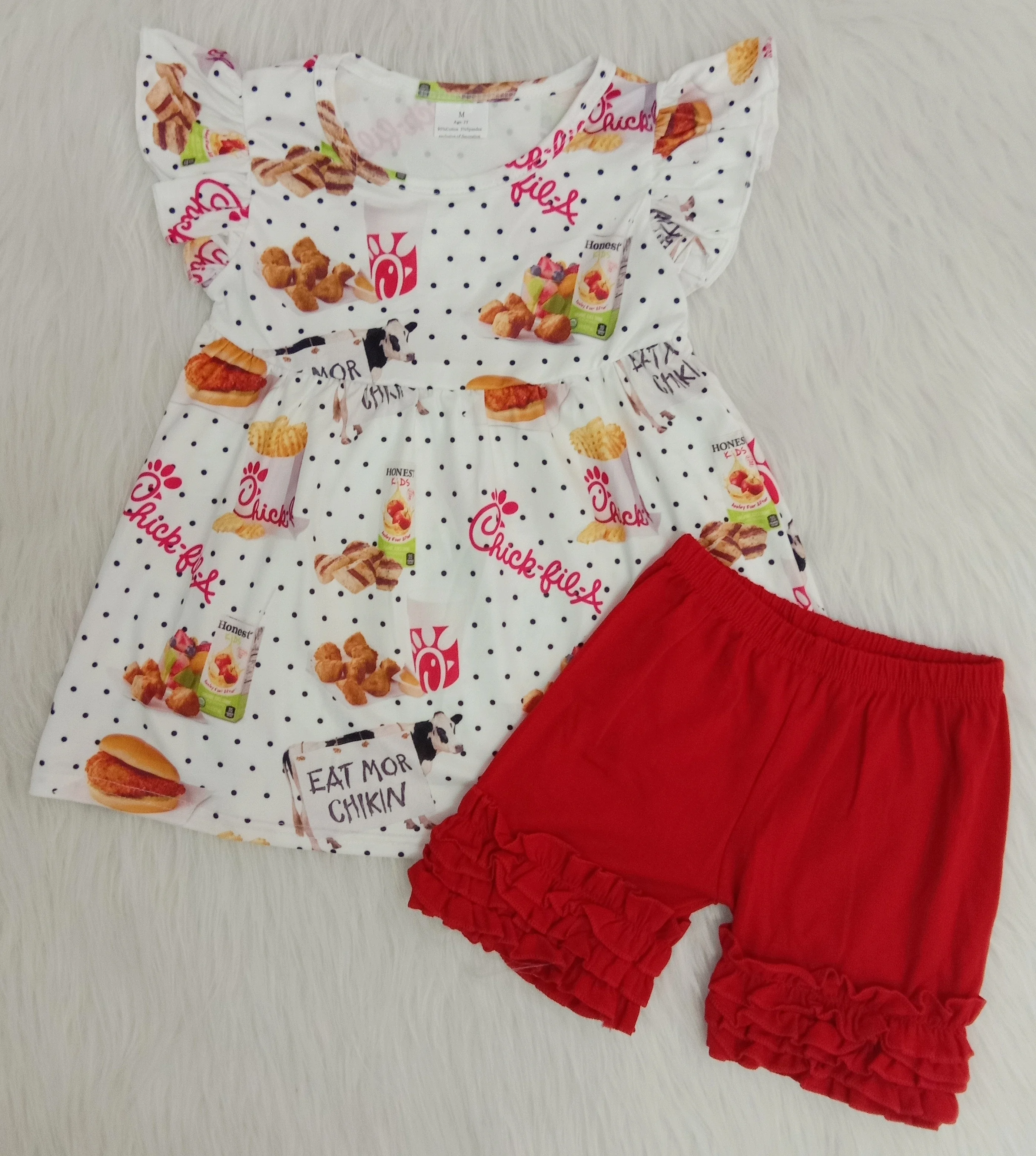 

Toddler Kids Baby Girl Summer Tops T-shirt Shorts Pants 2Pcs Outfits Clothes Set