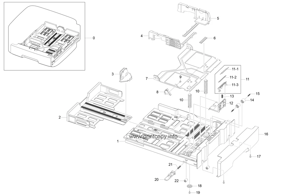 Лоток JC61-03343A для Samsung ML1910/ ML1915/ ML2525/ ML2525W/ ML2580N/ ML2581N/ ML2582N/ ML2540/ ML2540R/ ML2545/ SCX4600/ SCX |