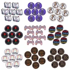 10 шт. мультяшная аппликация с буквами Prajna, вышитые нашивки на одежду в стиле хиппи, Круглый бейдж, сделай сам, нашивки с утюгом для одежды, наклейки