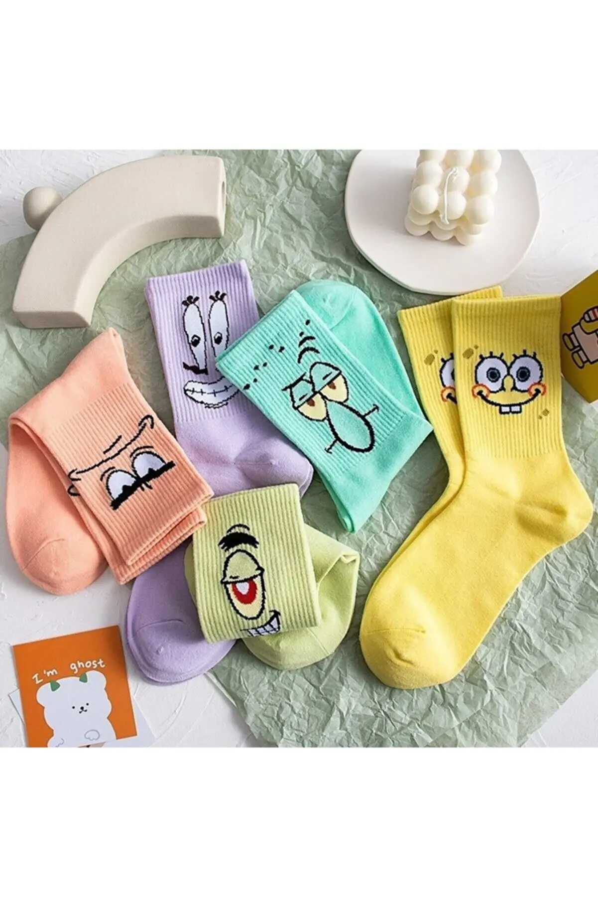 Unisex Patterned College Socks 5 Pack (extra Soft)