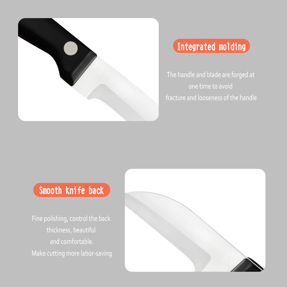 XYj Fruit Paring Knives 3Cr14Mov Stainless Steel Cooking Knife Lightweight Convenient Kitchen Tools 14 Types Chef Meat Cleaver | Дом и сад