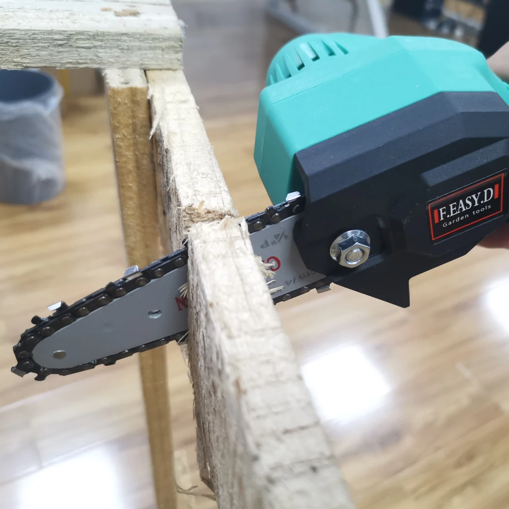 ALLSOME 4Inch Mini Electric Chain Saw Woodworking Pruning Garden Power Tool | Инструменты