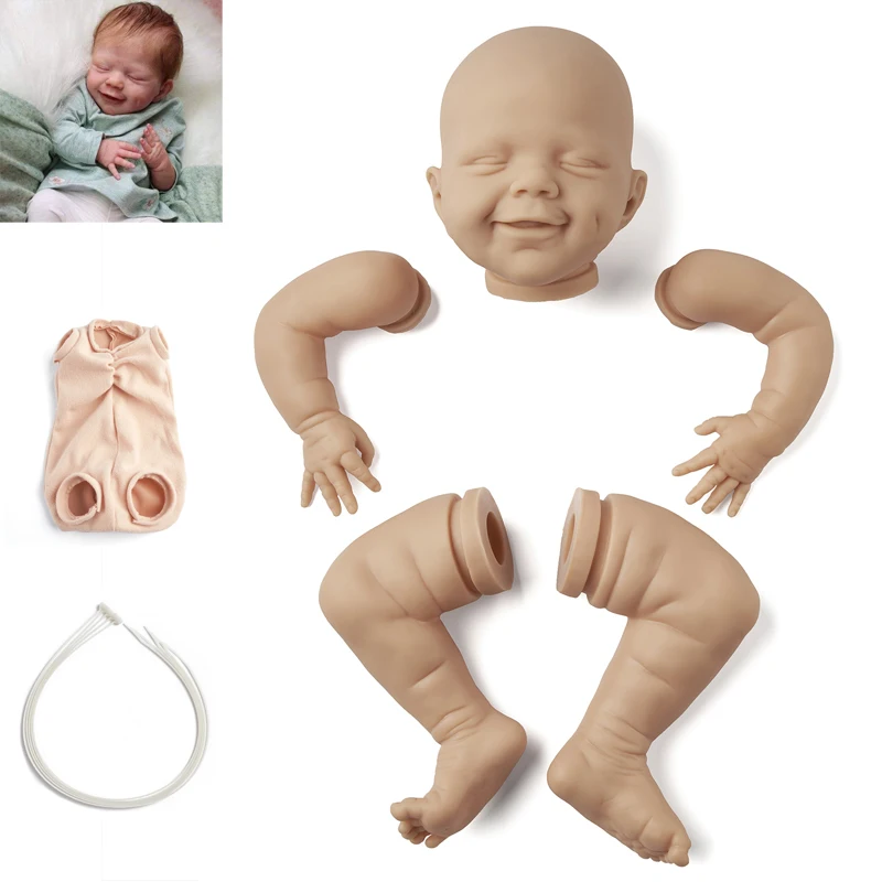 20 дюймов Апрель DIY чистые наборы Reborn Baby виниловые куклы неокрашенные Несобранные
