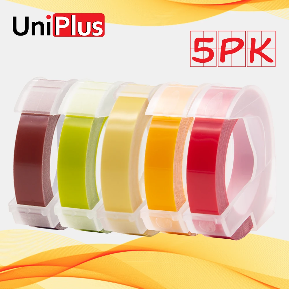 UniPlus 5PK 3D этикетки рельефная этикетка устройство для печати этикеток DIY Motex E101