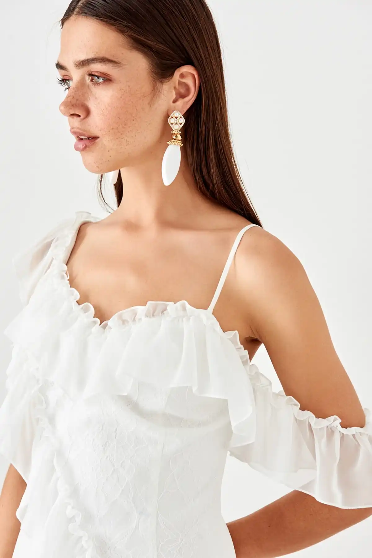 Trendyol платье с оборками TPRSS19UZ0124|Женские платья| |