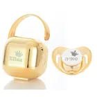 Персонализированный контейнер для хранения соски MIYOCAR CPSIACPSC, не содержит бисфенола А, золотистый, PBS-G