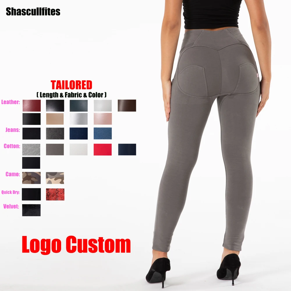 Shascullfites Melody Tailored Pants Women Logo Custom High Waist Leggings Women Booty Lift Leggings Sport Woman Tights