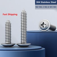 m2 m2 3 m2 6 m3 m4 304 stainless steel cross head with pad self tapping screws phillips screws wood ccrews self tapping screws
