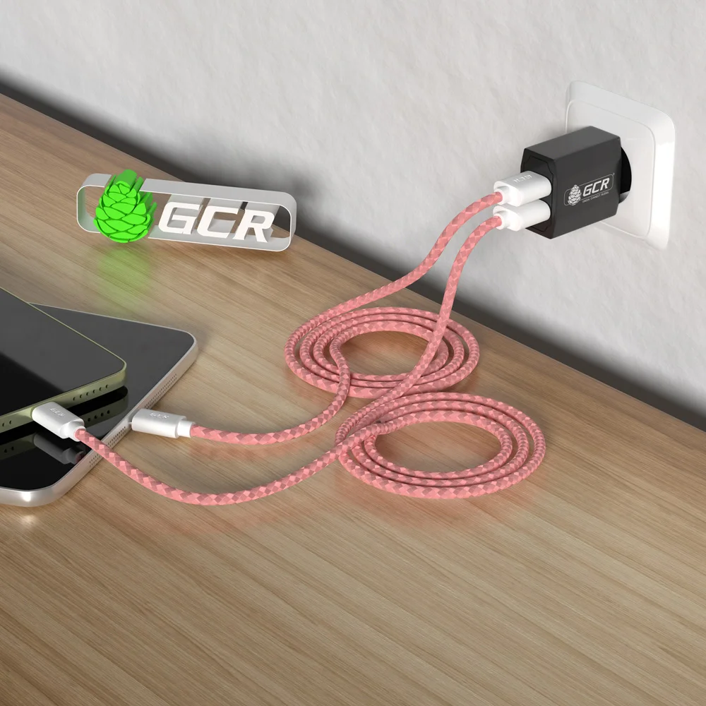 GCR Кабель Type C зарядка для телефона Android провод data cable for Samsung Xiaomi Redmi Lenovo шнур нейлон