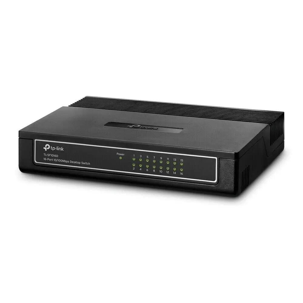 Новый TP-LINK TL-SF1016D 16-Порты и разъёмы 10/100 Мбит порт LAN RJ45 настольный коммутатор