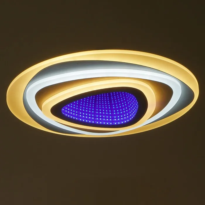 Люстра с ПДУ 2045/1 LED 160Вт диммер белый d.50 см |