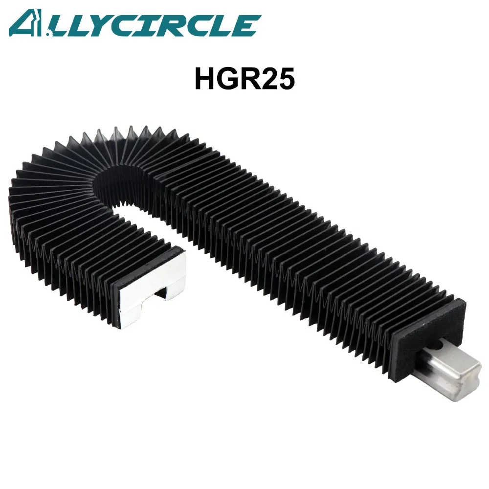 

CNC Linear Guide Dust Proof Cover HGR25 Stretched Length 200-1000MM Customize for Engraving Machine Woodworking