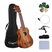 camwood 212328inch 15 frets mahogany soprano ukulele set guitar sapele teakwood 46 strings hawaiian guitar musical instrument