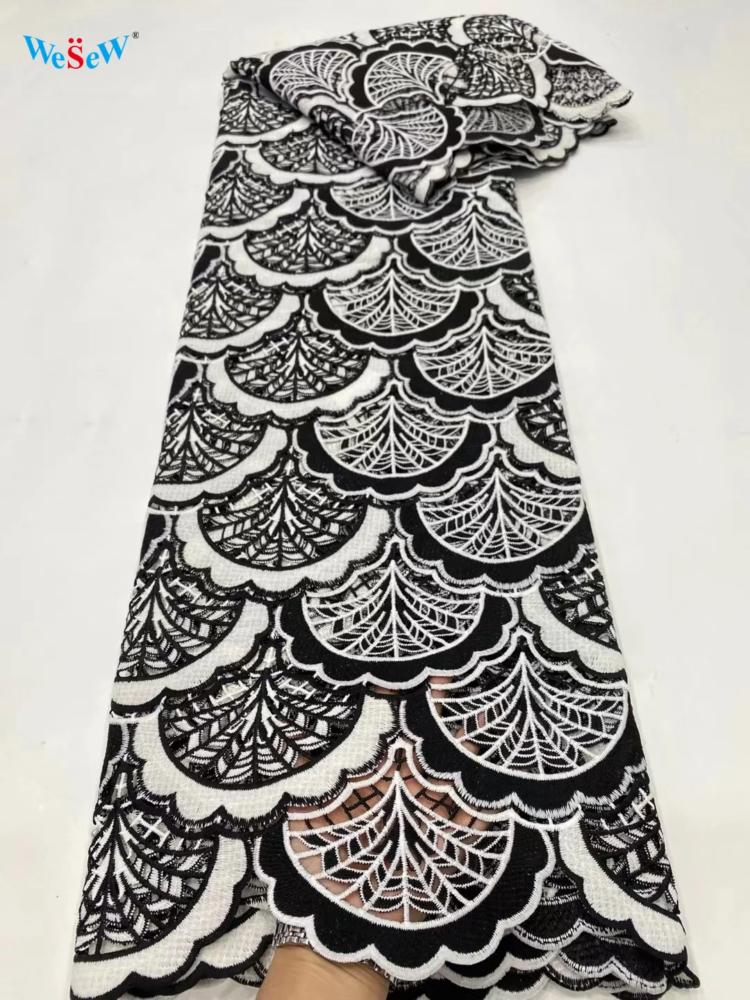 Embroidery Fabric African lace 2021 New Design for Bridal Dress Sewing Guipure Cord 3D Lace 5 Yards SDPG30 | Аксессуары для одежды