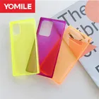 Флуоресцентный чехол для телефона Samsung Galaxy S20 FE S21 Ultra S10 S9 Plus Note 20 A51 A71 A50 A70 A30, квадратный противоударный чехол