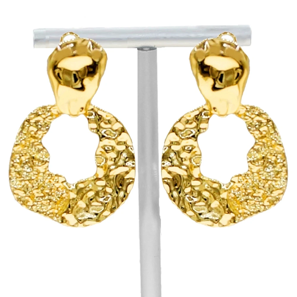 

Yulaili Latest Design Exquisite Unique Gold Plated Women Fashion Hot Sale Earrins Spot