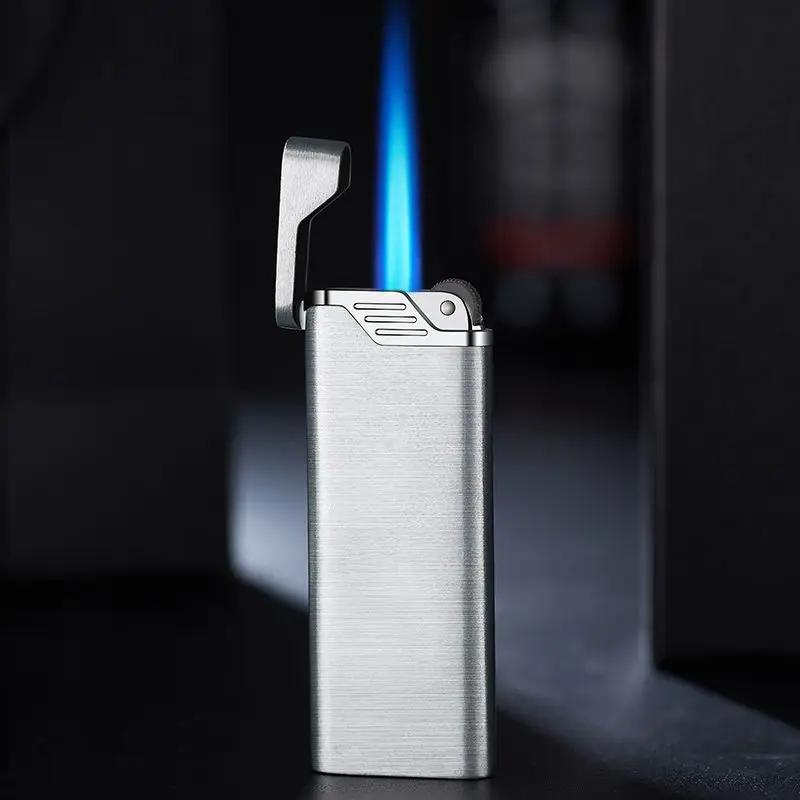 

Portable Ultra-thin Butane Gas Lighters Mini Grinding Wheel Lighter Windproof Cigarette Lighter Jet Torch Lighter
