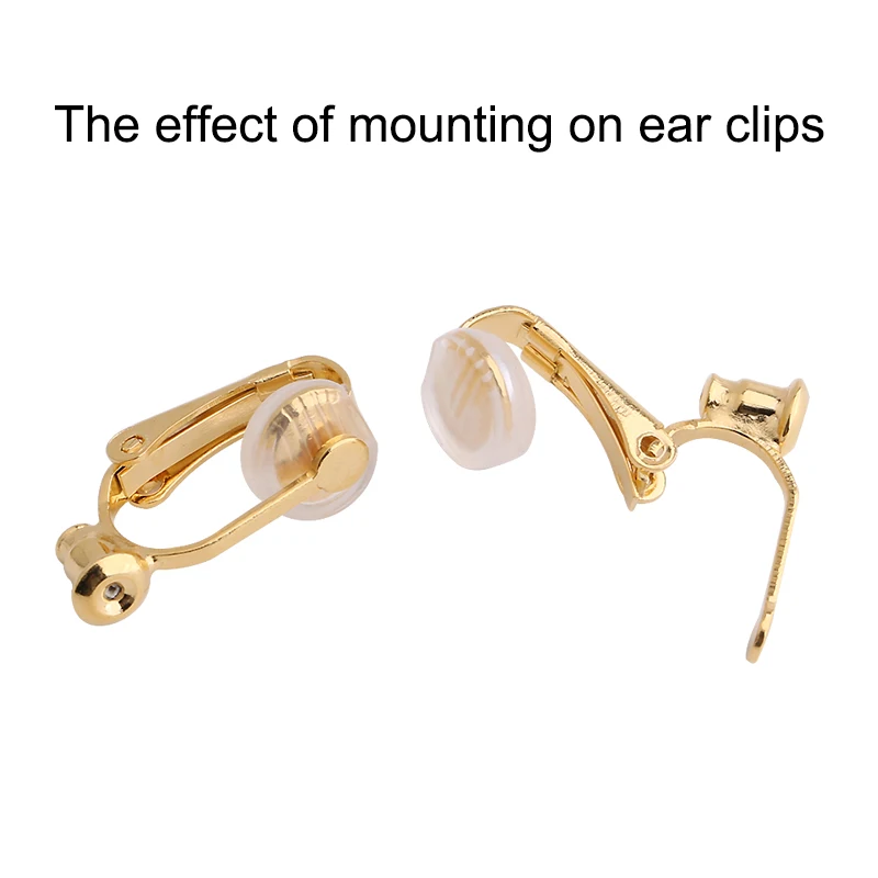 

UNNAIER 10/Pack Clear Silicone Pain Relief Hypoallergenic French Women's Clip Ear Pads Earring Parts Silicone Earmuffs Trend2023