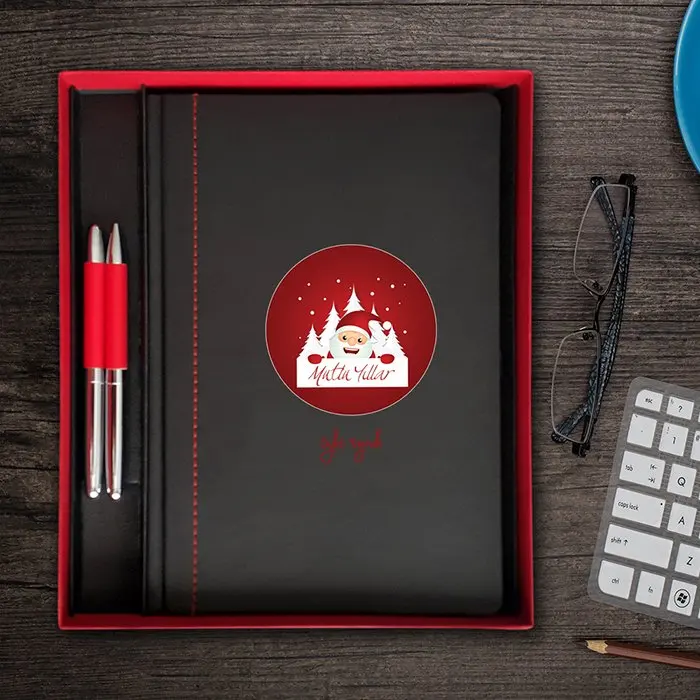 

Персонализированный роскошный кожаный набор органайзер и ручка 17010 Envy (Рождественский темали-4)