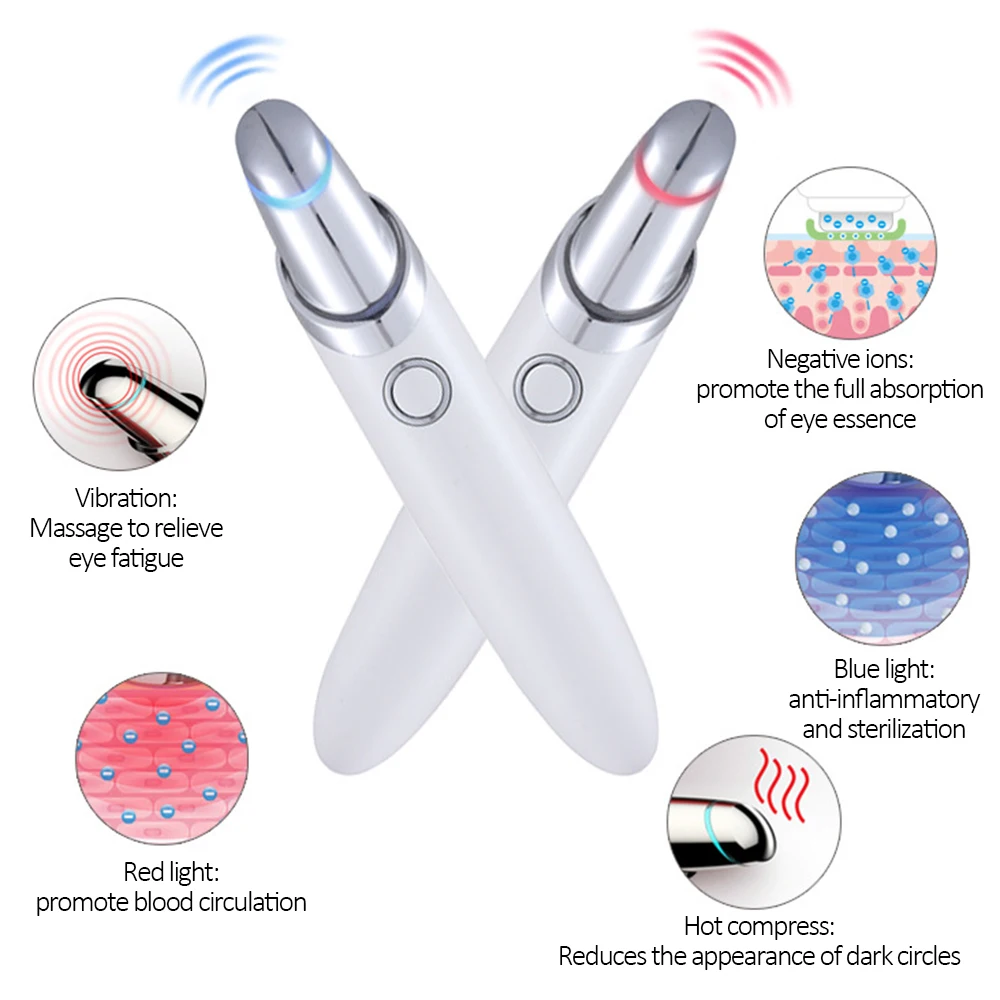 Новая электрическая вибрация массаж глаз темный круг отечность удаление