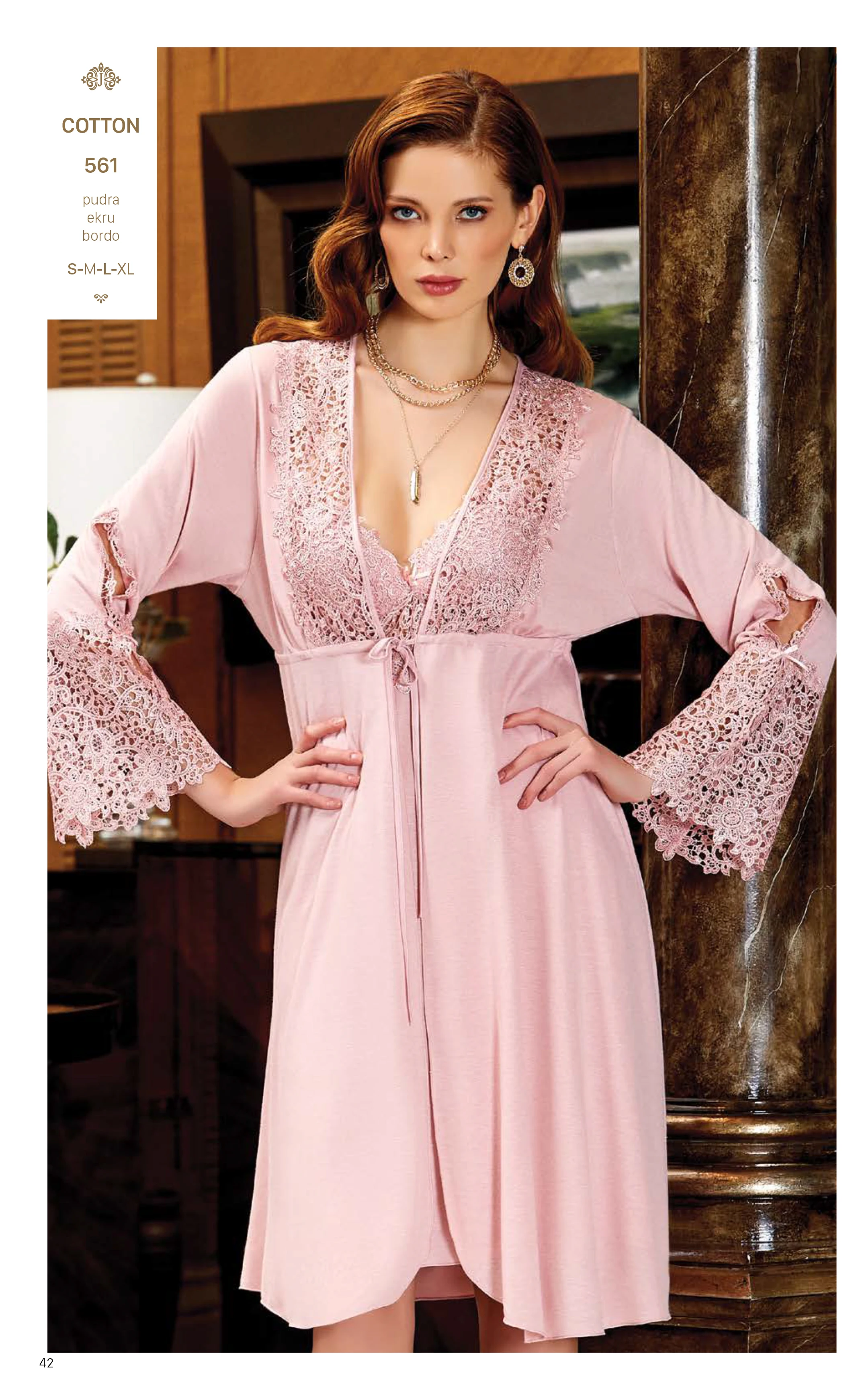 Комплект женской ночной рубашки хлопковое кружевное нижнее белье удобно носить